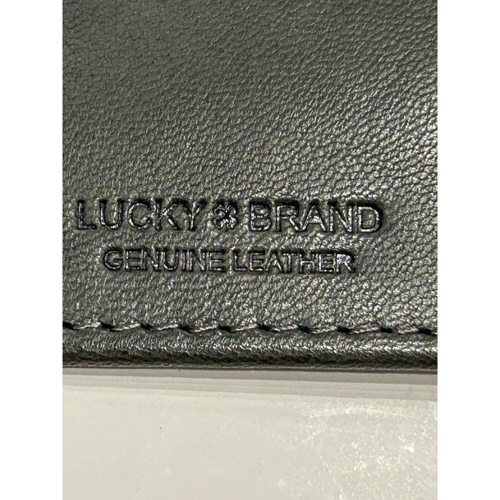 Lucky Brand Wristlet w/ Credit Card Holder Insert 7 1/4 x 4 3/4 inches PREOWNED - Picture 9 of 16